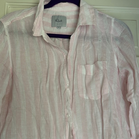 Rails striped linen shirt - Picture 1 of 2